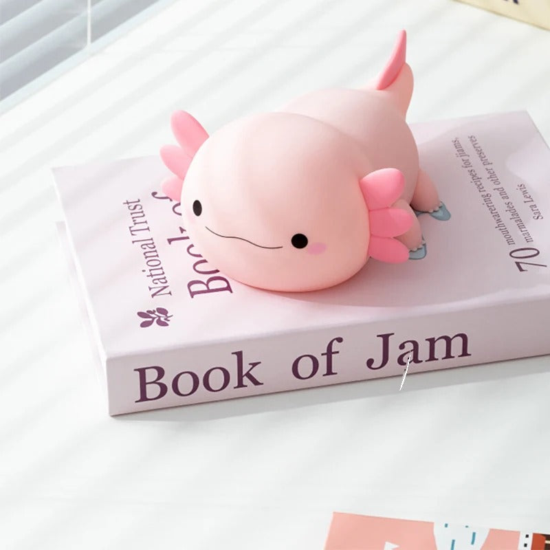 MERVOR – Axolotl Nachtlicht LED Squishy Tap Lampe