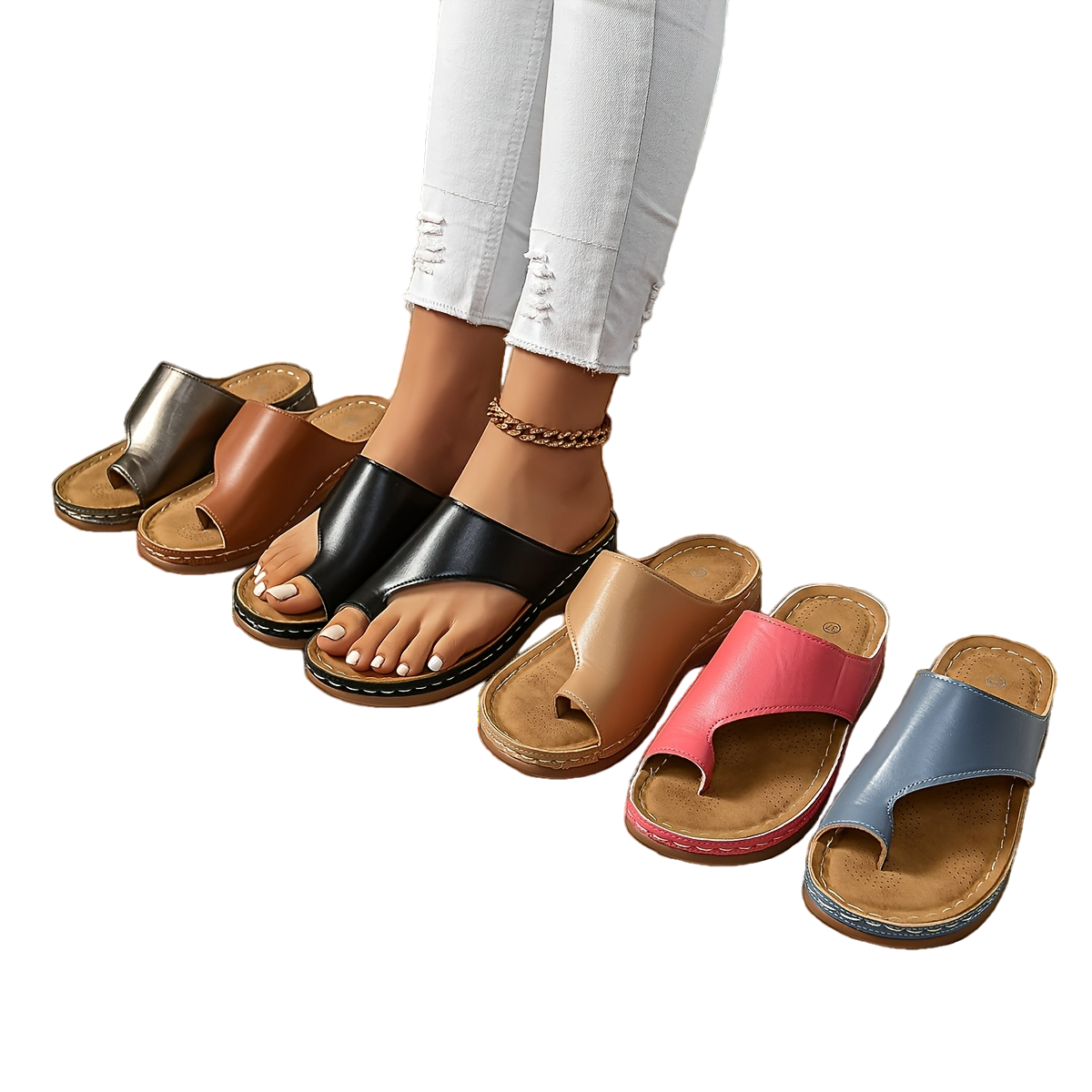 MERVOR - Sommer-Flip-Flops Clogs für damen