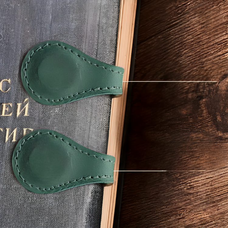 MERVOR – Magnetisches leder lesezeichen