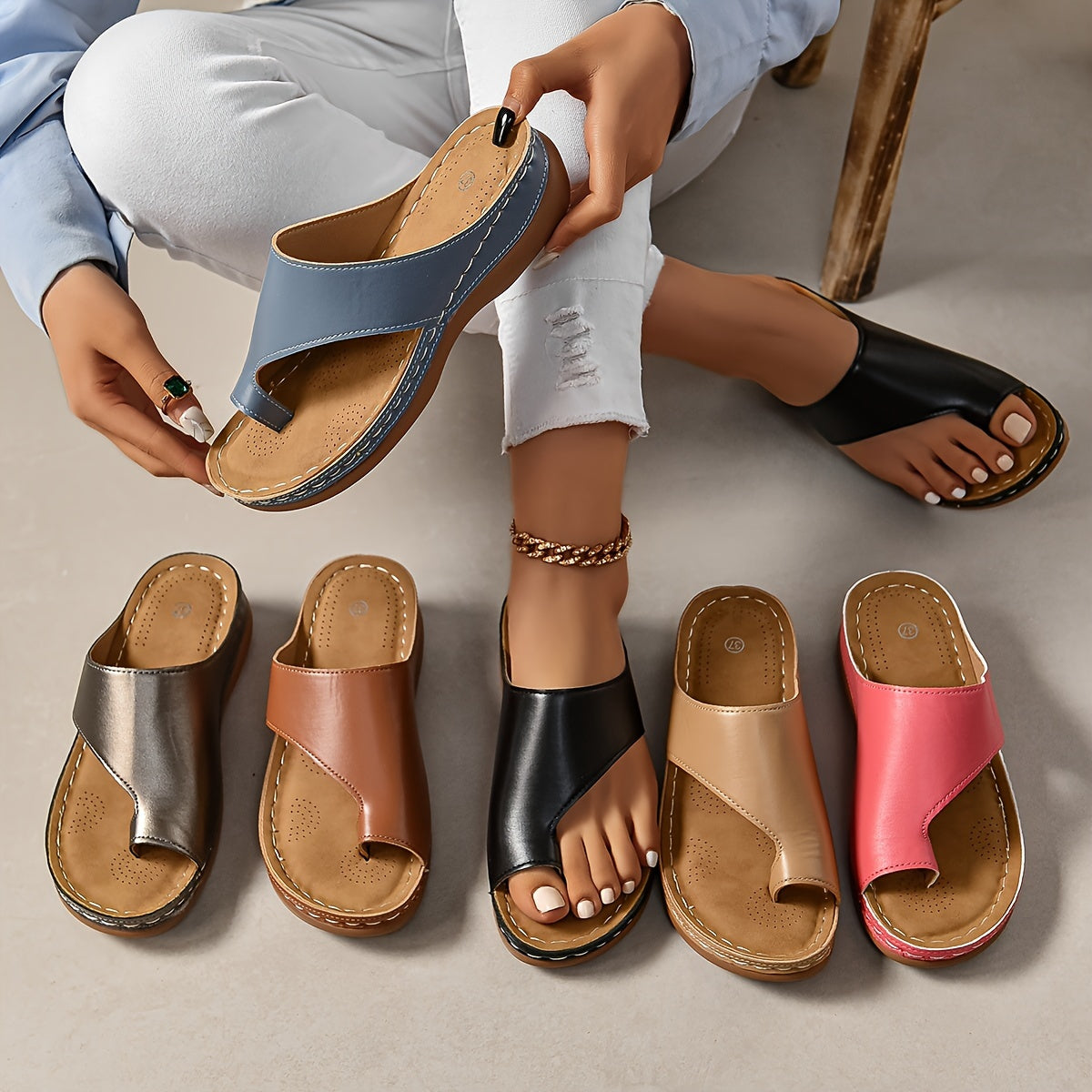 MERVOR - Sommer-Flip-Flops Clogs für damen