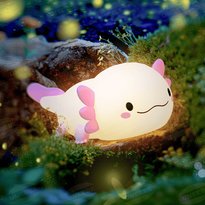 MERVOR – Axolotl Nachtlicht LED Squishy Tap Lampe