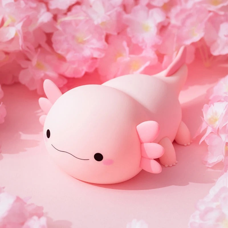 MERVOR – Axolotl Nachtlicht LED Squishy Tap Lampe