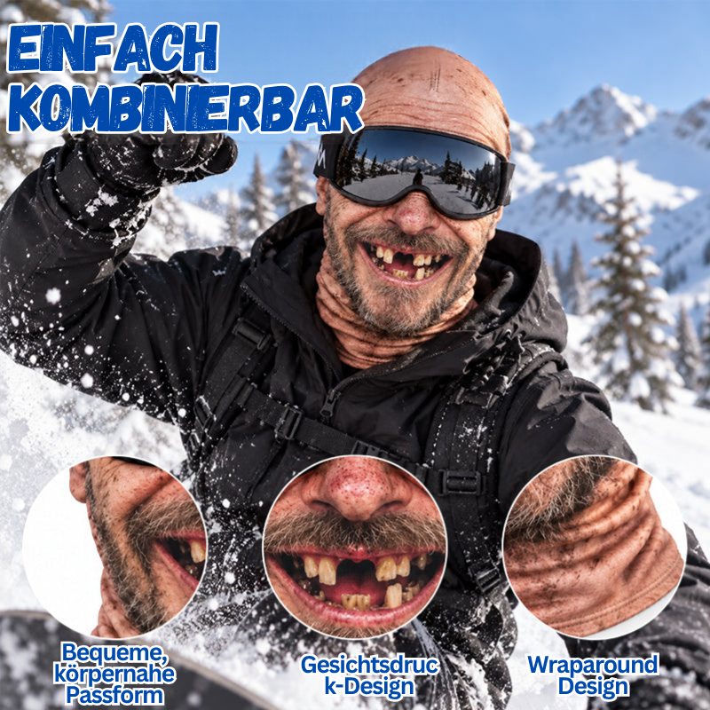 Funny Face Skimaske – Realistische Winter-Novelty-Maske