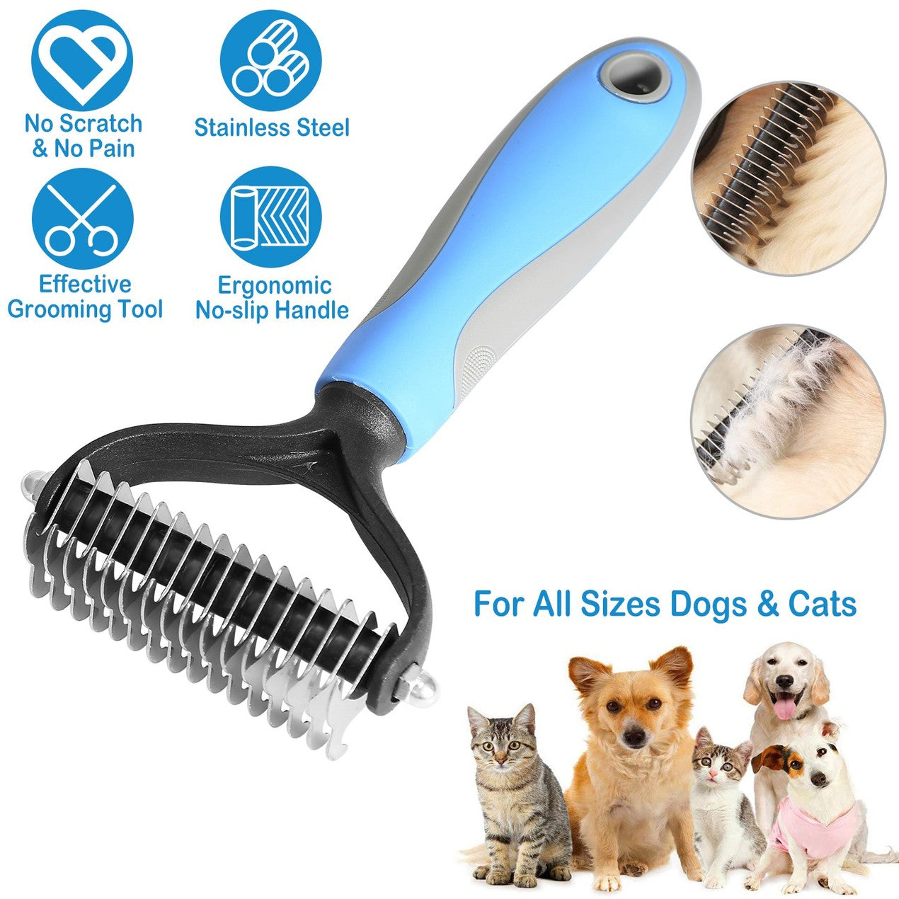 Professionelles Enthaarungswerkzeug für Hunde und Katzen