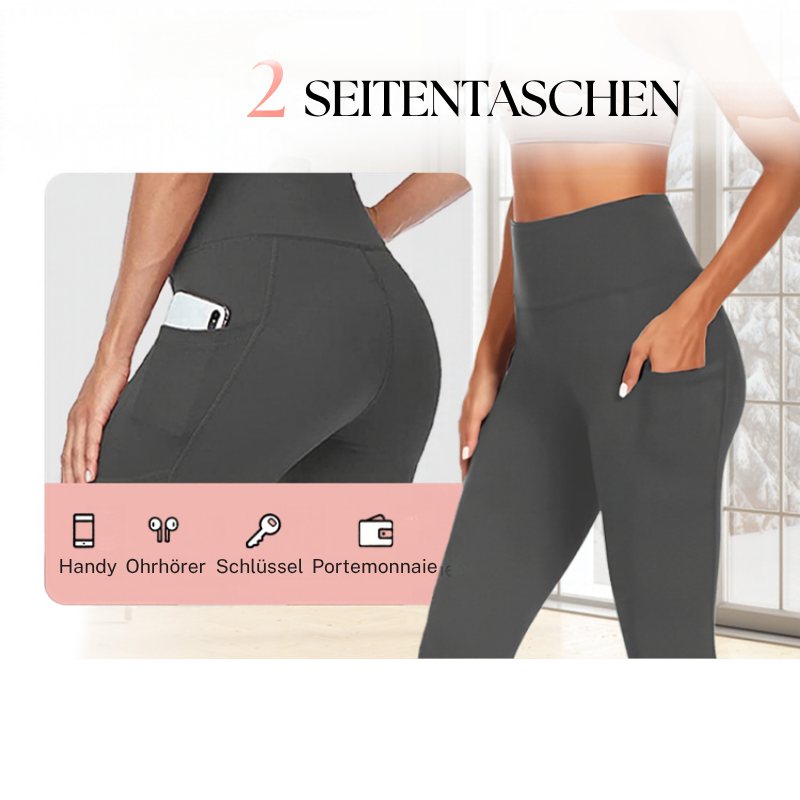 2026 HOT SALE 50 % RABATT🌸High-Waisted Butt Lifting Tummy Control Shaping Training Leggings mit Seitentasche