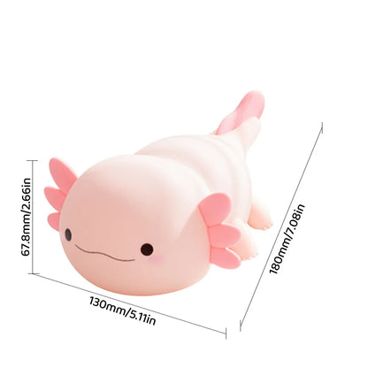 MERVOR – Axolotl Nachtlicht LED Squishy Tap Lampe