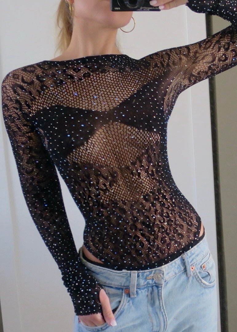 Alabama Cheetah Bodysuit Black - Ciberia.shop