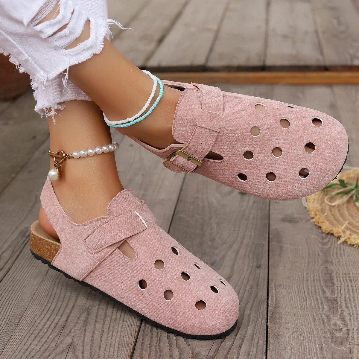 MERVOR - Sandalen Fashion Boston Clogs für Damen