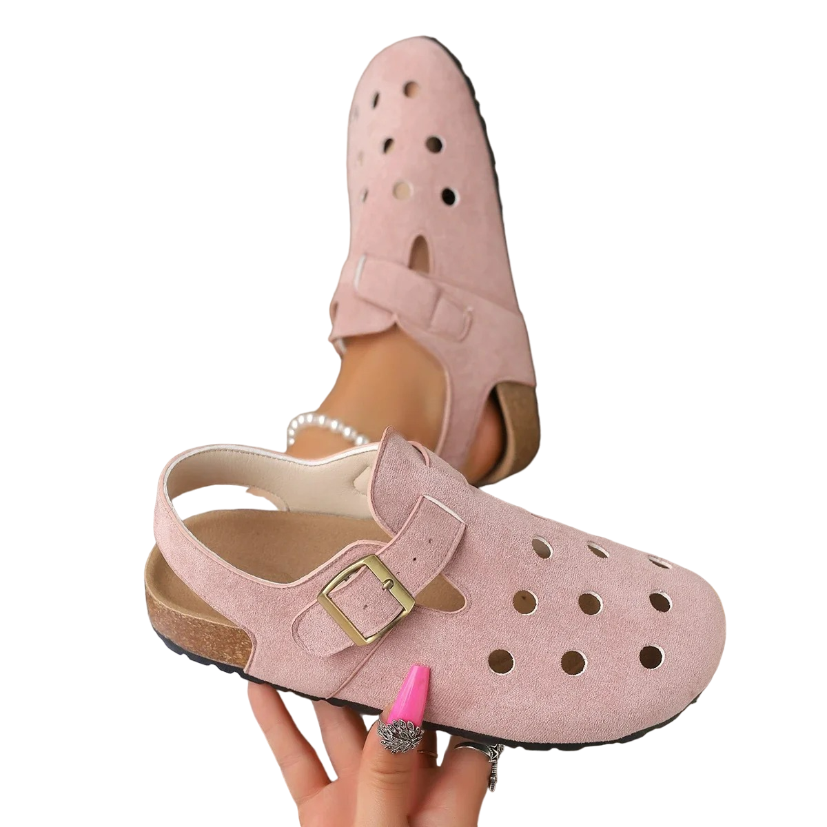 MERVOR - Sandalen Fashion Boston Clogs für Damen