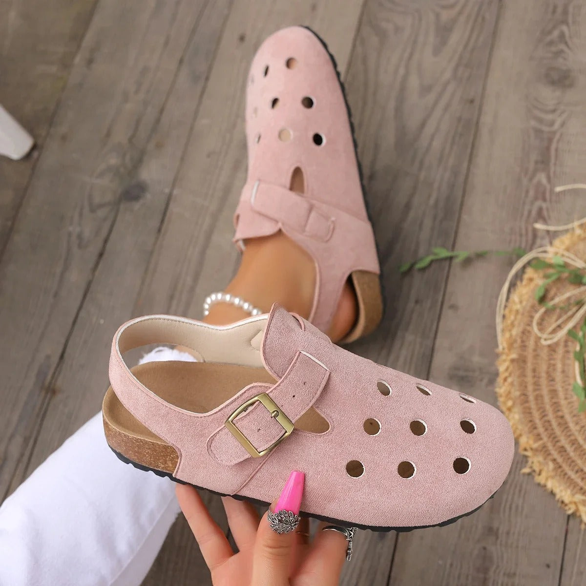 MERVOR - Sandalen Fashion Boston Clogs für Damen