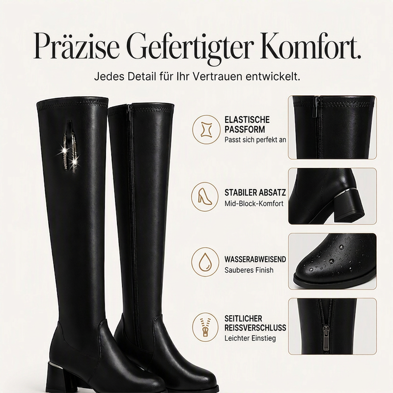 👢 Hochwertige Damen-Overknee-Stiefel im modernen Design – Angenehmes Tragegefühl, moderne Passform und durchdachte Details